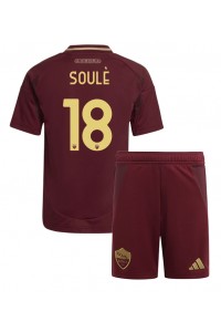 AS Roma Matias Soule #18 Jalkapallovaatteet Lasten Kotipeliasu 2024-25 Lyhythihainen (+ Lyhyet housut)